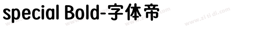 special Bold字体转换